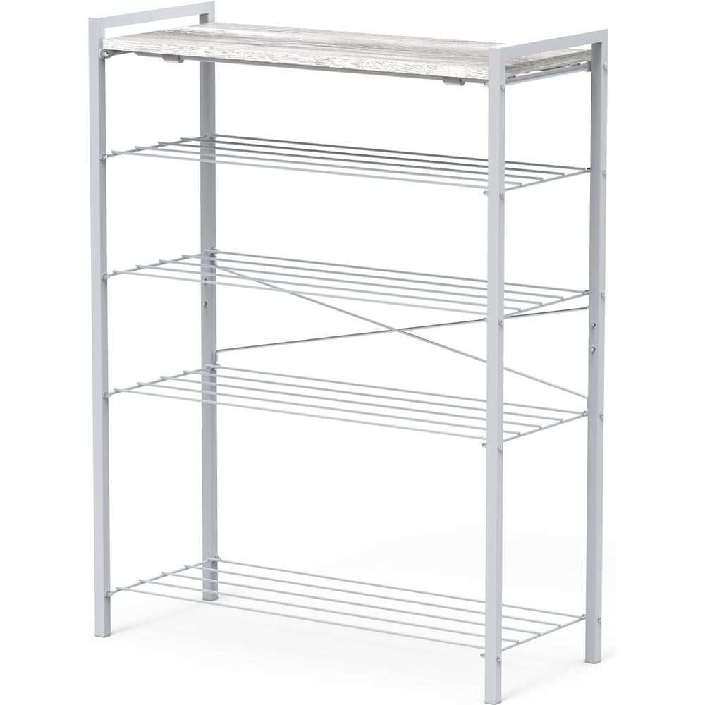 Изображение товара Этажерка Nika ЭКТ5-80Л дуб шавиниган/матовый серый