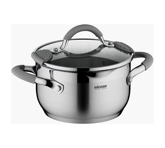 Изображение товара Кастрюля NADOBA NITA со стеклянной крышкой, 18 см/2,5 л, 726913