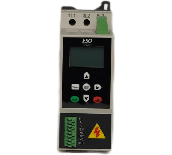 Изображение товара Устройство плавного пуска ESQ GS9mini-2d2 (5А, 380В, 2.2кВт, встроенный шунтирующий контактор) 08.05.001030