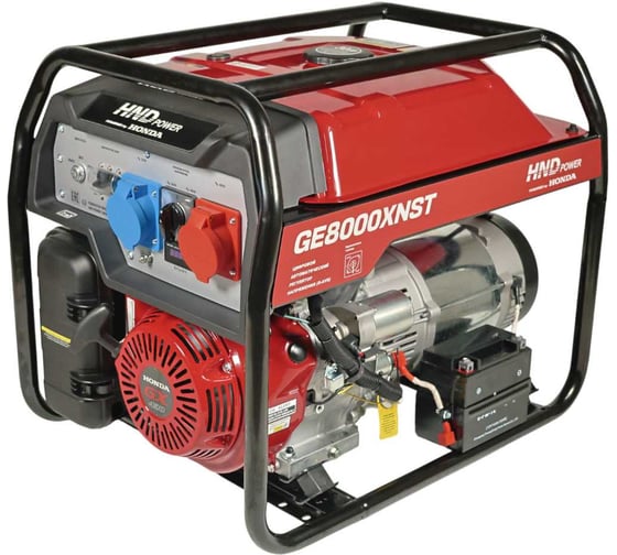 Изображение товара Генератор бензиновый с двигателем Honda HND GE8000XNST ATS