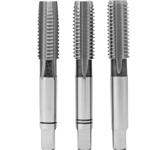 Изображение товара Метчик комплектный RODMIX 3 шт, M18x2,5, HSS M2, DIN 352 1614180250