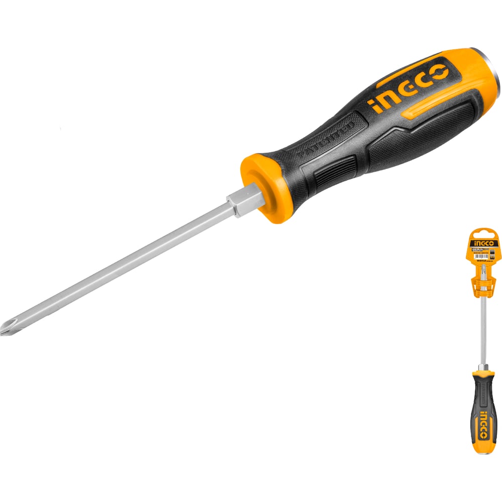Изображение товара Отвертка крестовая ударная INGCO PH3 x 200 INDUSTRIAL HGTS68PH3200