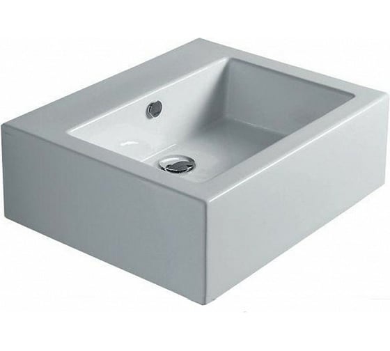 Изображение товара Накладная раковина SIMAS FROZEN без отверстий для смесителя, белый FZ 10 bia