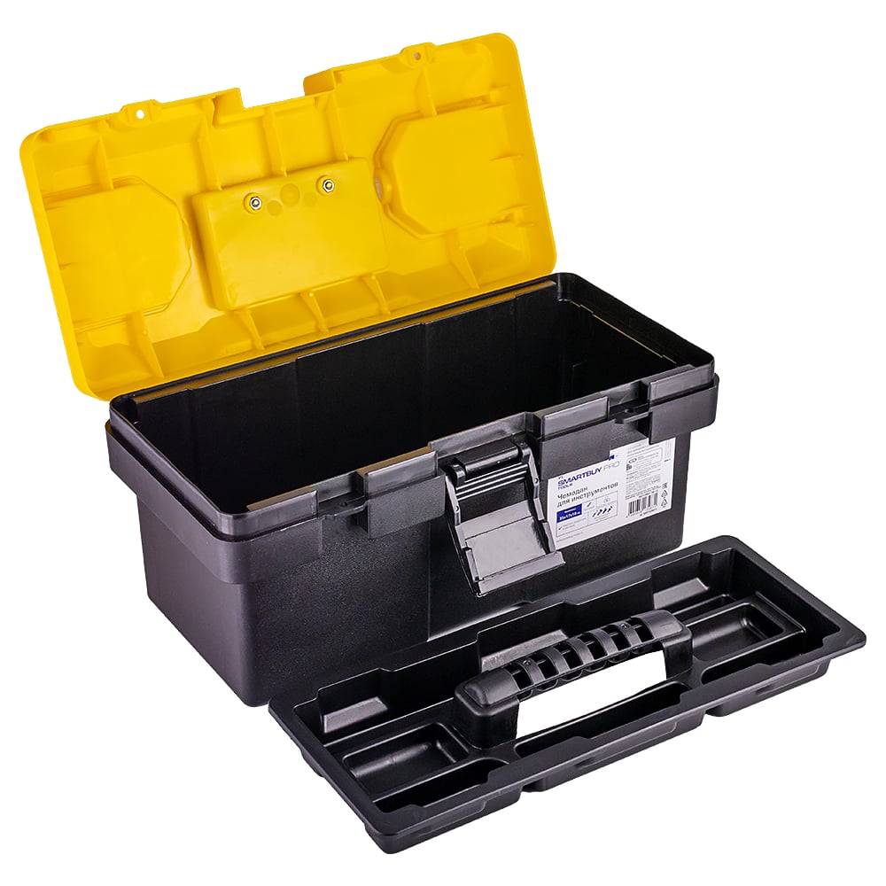 Ящик для инструментов Smartbuy, 35x17x18 см, органайзер, пластик, PRO TOOLS () SBT-PRO-TB-12