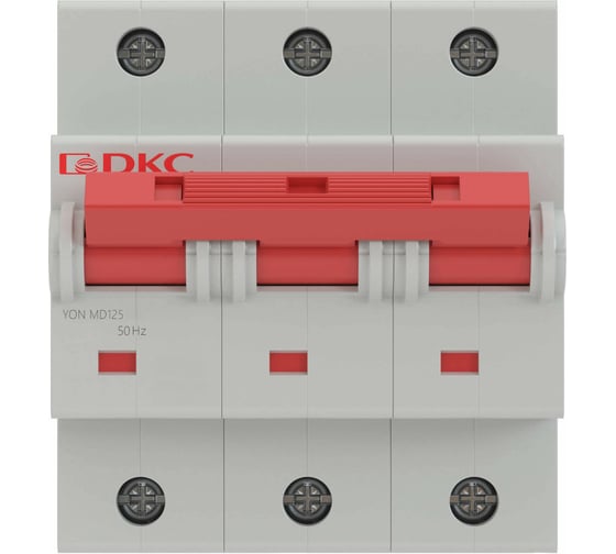 Изображение товара Автоматический модульный выключатель DKC YON MD125 3P 100А D 15kA MD125-3D100