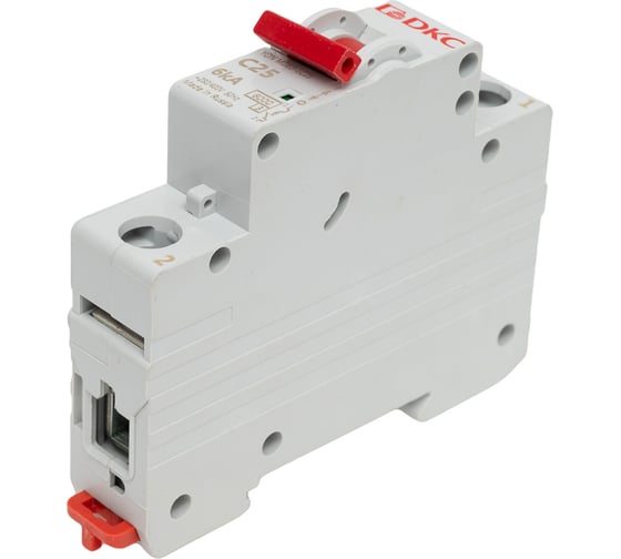 Изображение товара Автоматический модульный выключатель DKC YON MD63 1P 25А C 6kA MD63-1C25-6