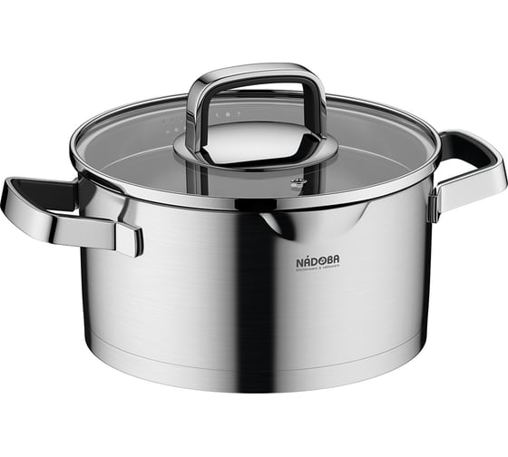Изображение товара Кастрюля NADOBA DONA со стеклянной крышкой, 20 см/3,1 л, 726112