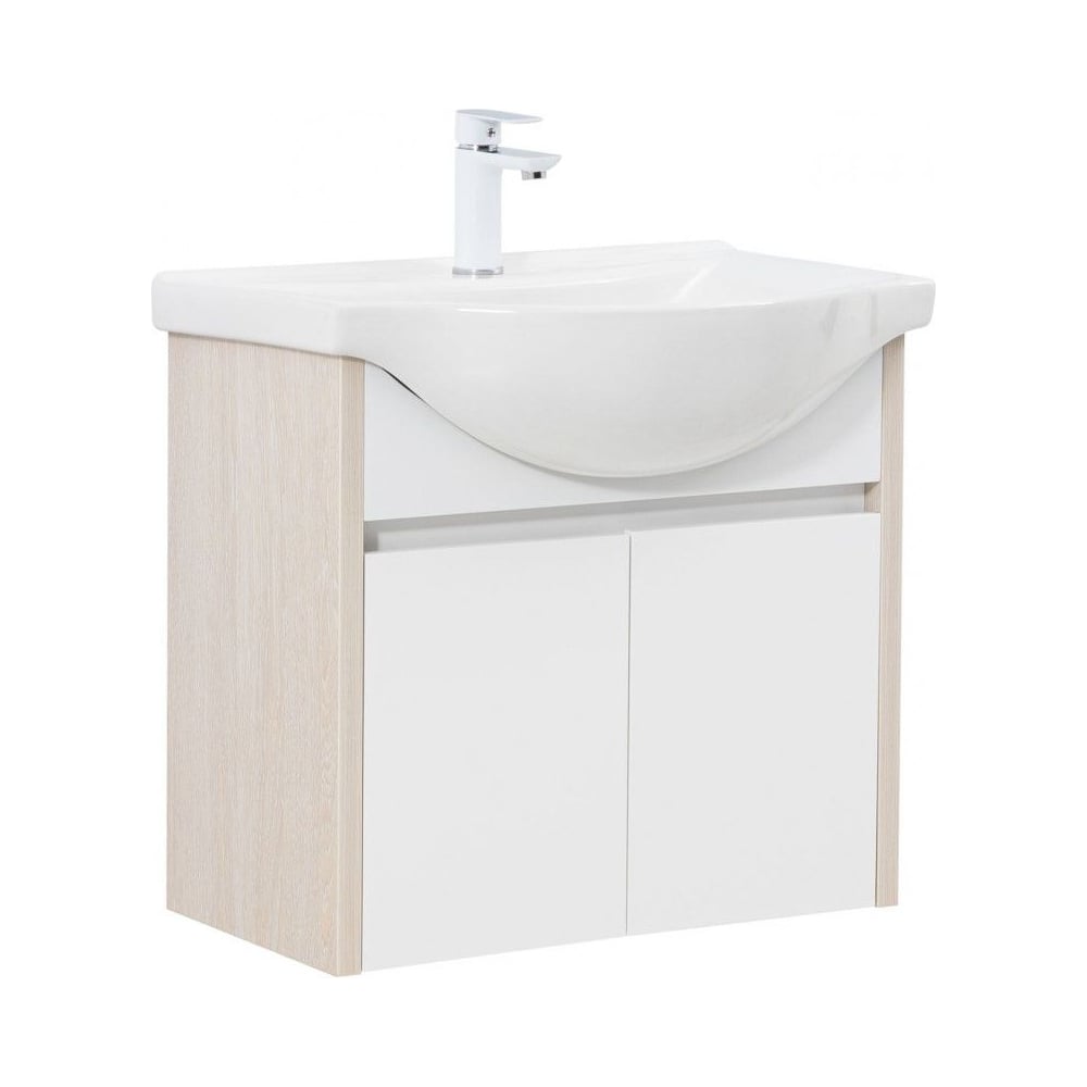 Изображение товара Тумба Aquanet Сидней 65 цв.дуб атланта/белый (раковина Everson) (345123) 00345123