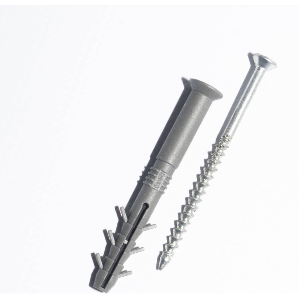 Изображение товара Дюбель ARNO INDUSTRIES 6х60 с шурупом для бетона и кирпича