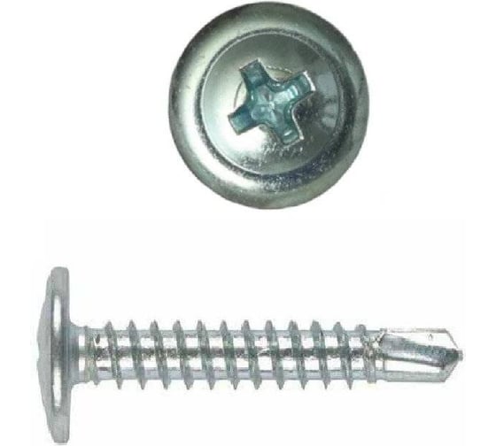 Изображение товара Саморез ARNO INDUSTRIES 4,2х51 1кг, с прессшайбой и сверлом для крепления листового металла цинковое покрытие AB3104205131N03