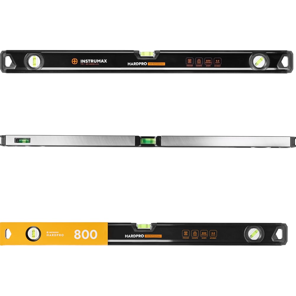 Изображение товара Уровень противоударный, магнитный INSTRUMAX HARDPRO 800 IM0194