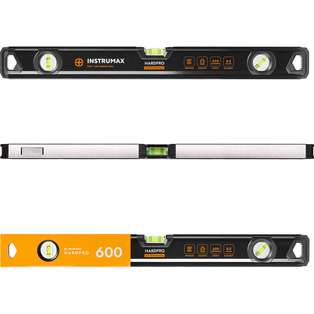Изображение товара Уровень противоударный, магнитный INSTRUMAX HARDPRO 600 IM0193