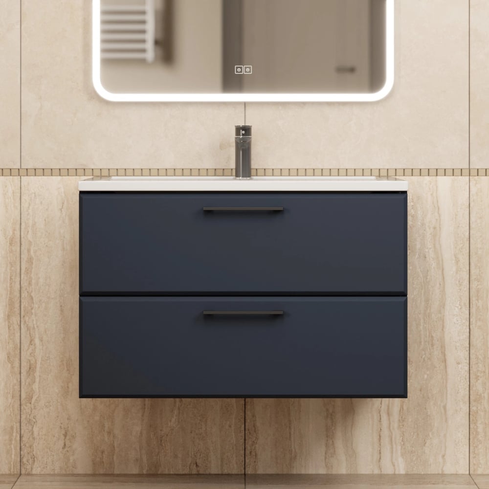 Изображение товара Тумба под раковину для ванной Uperwood Foster New_90 см, подвесная, черная TFosterNEW90b