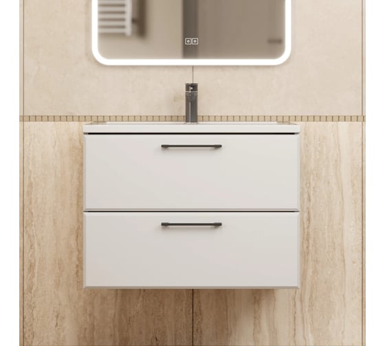 Изображение товара Тумба под раковину для ванной Uperwood Foster New_70 см, подвесная, белая TFosterNEW70w