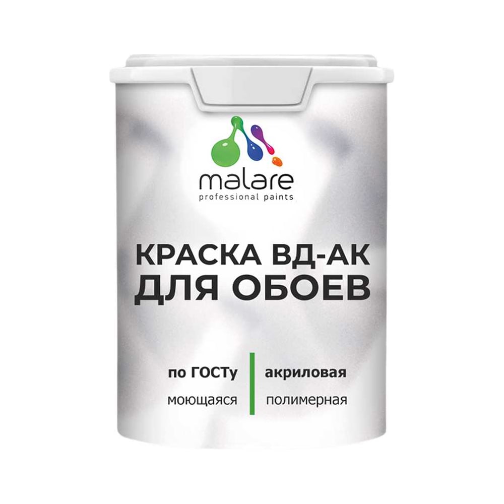 Изображение товара Краска акриловая ВД-АК Белая матовая для стен и обоев