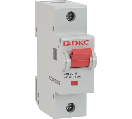Изображение товара Автоматический модульный выключатель DKC YON MD125 1P 125А C 15kA MD125-1C125