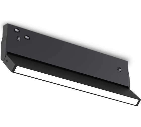 Изображение товара Светильник светодиодный трековый Ambrella Light Magnetic 48V 10мм BK черный IP20 10W 3CCT 3000/4200/6400K 200х10х73 GL2350