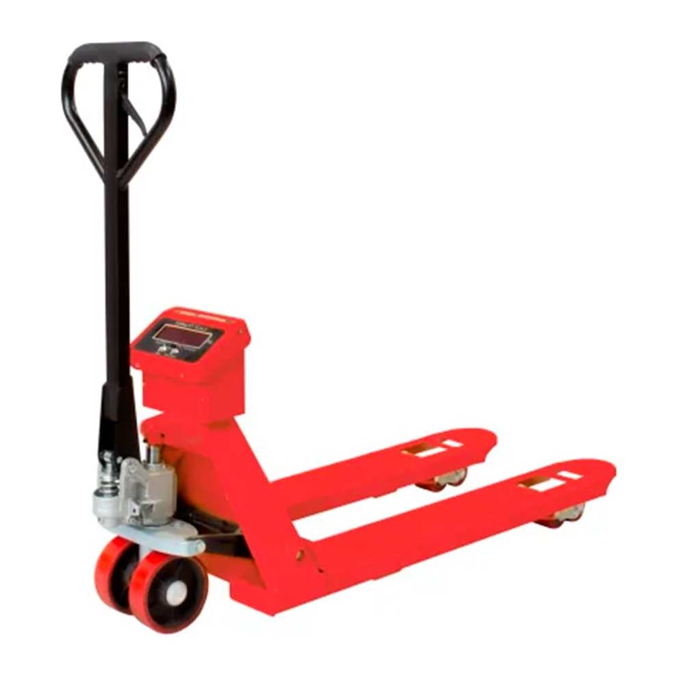 Изображение товара Тележка гидравлическая с весами А5 CW 30 г/п 3000 кг вилы 1150х550 мм полиуретановые колеса 180 мм 1008921