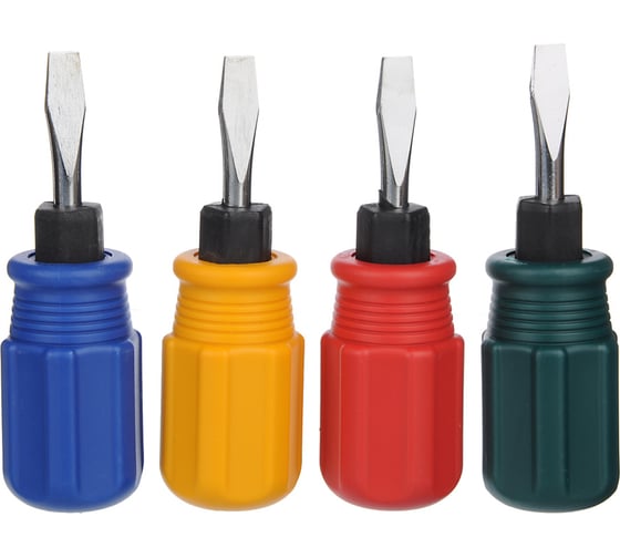 Изображение товара Отвертка ЕРМАК 2 в 1, 6*38мм с мет. фиксатором, 4 цвета 651-975