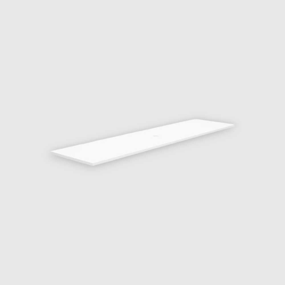 Изображение товара Столешница накладная на тумбу для раковины-чаши Nofer FLAT 81x46 белый EP081.W