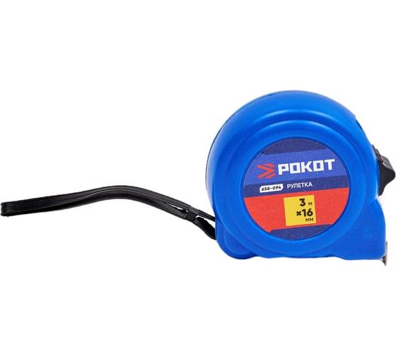 Изображение товара Рулетка РОКОТ пластик, 3мх16мм 658-094