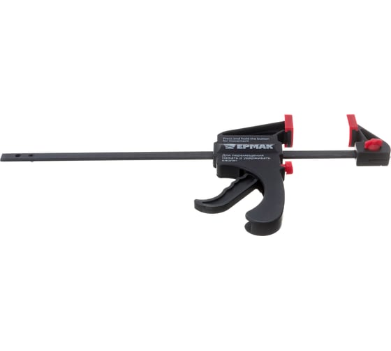 Изображение товара Струбцина ЕРМАК универсальная F-образная 200x315x45 пластмассовый корпус 668-046