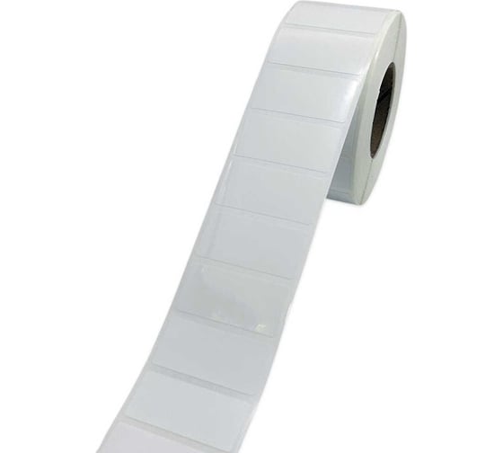 Изображение товара Этикетка МАРКЕРПРОМ LAB-T-40x20-101-1-1,4(40) белый полиэстер глянцевый с усил. клеем, 40х20 мм, в рулоне 1400 шт., втулка 40 мм (совместима с NPP-40x20) mpr02195
