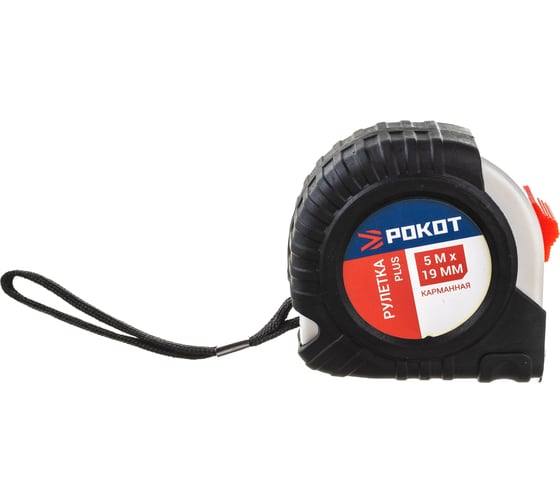 Изображение товара Рулетка РОКОТ карманная PLUS, 5мх19мм 658-041