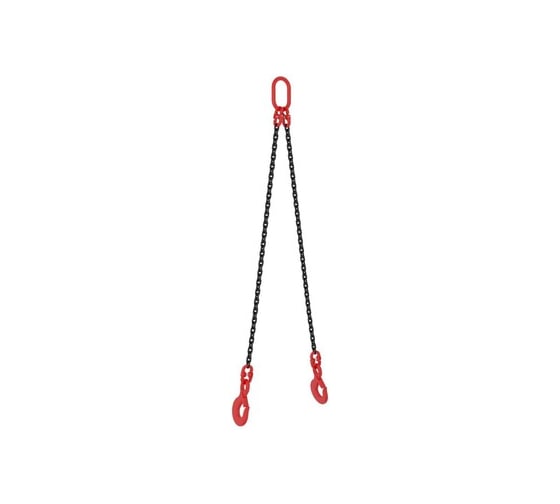 Изображение товара Строп цепной двухветвевой ЗСК 2 СЦ 1,0 т / 6500 мм по ТУ 4835-015-77850967-10 0002147.6,5