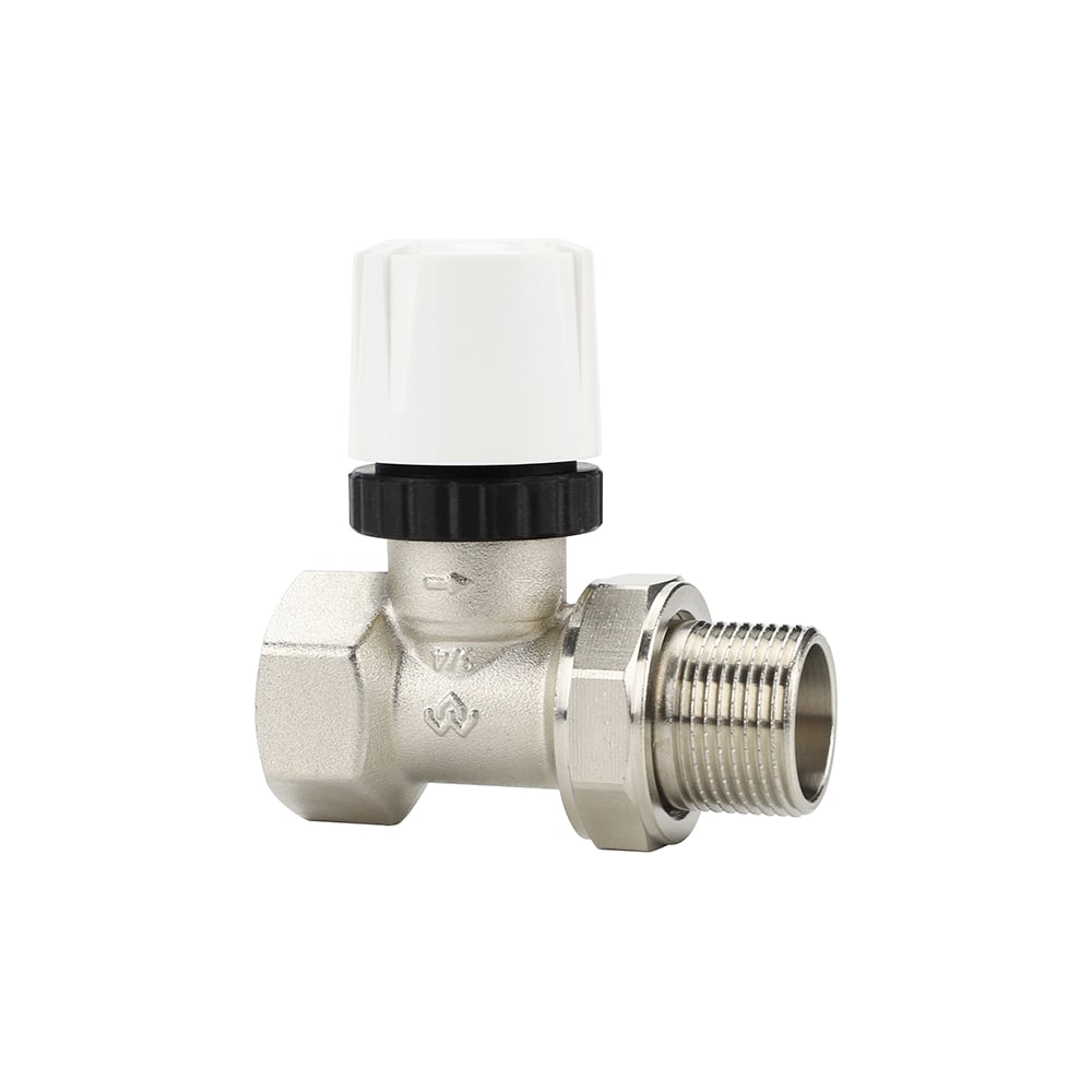 Изображение товара [Клапан термостатический] Varmega VM10503 Прямая латунь никель 3/4" М30х1.5