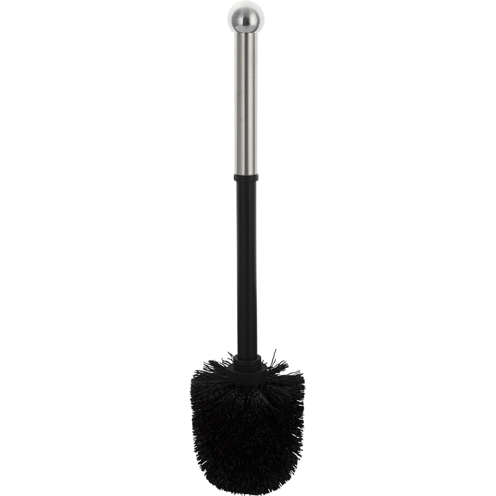 Изображение товара Ёрш для унитаза Санакс без колбы, универсальный, матовая нержавеющая сталь + чёрный пластик 24071