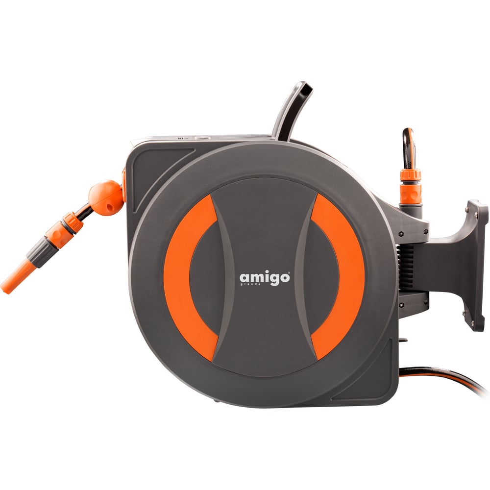 Изображение товара Катушка аккумуляторная автоматическая AMIGO со шлангом 30м 1/2 Grande 79604