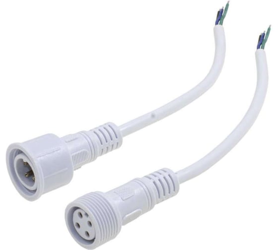 Изображение товара Разъем RUICHI 4pin WP L=40, D=21.5мм, 4х0.3мм2, 4P-L 113802