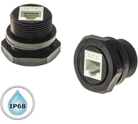 Изображение товара Разъем RUICHI RJ45M25Z0-6A 107883