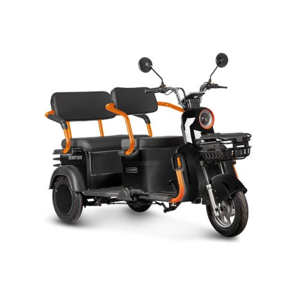 Изображение товара Электротрицикл Rutrike Gelbert Beta 800Вт 25 км/ч двухместный Изображение товара Электротрицикл Rutrike Gelbert Beta 800Вт 25 км/ч двухместный