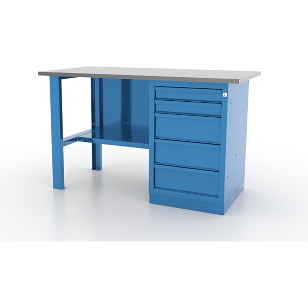 Изображение товара Стол верстак FERRUM 01.105L-G5015 Основная рабочая поверхность 1390x686 мм