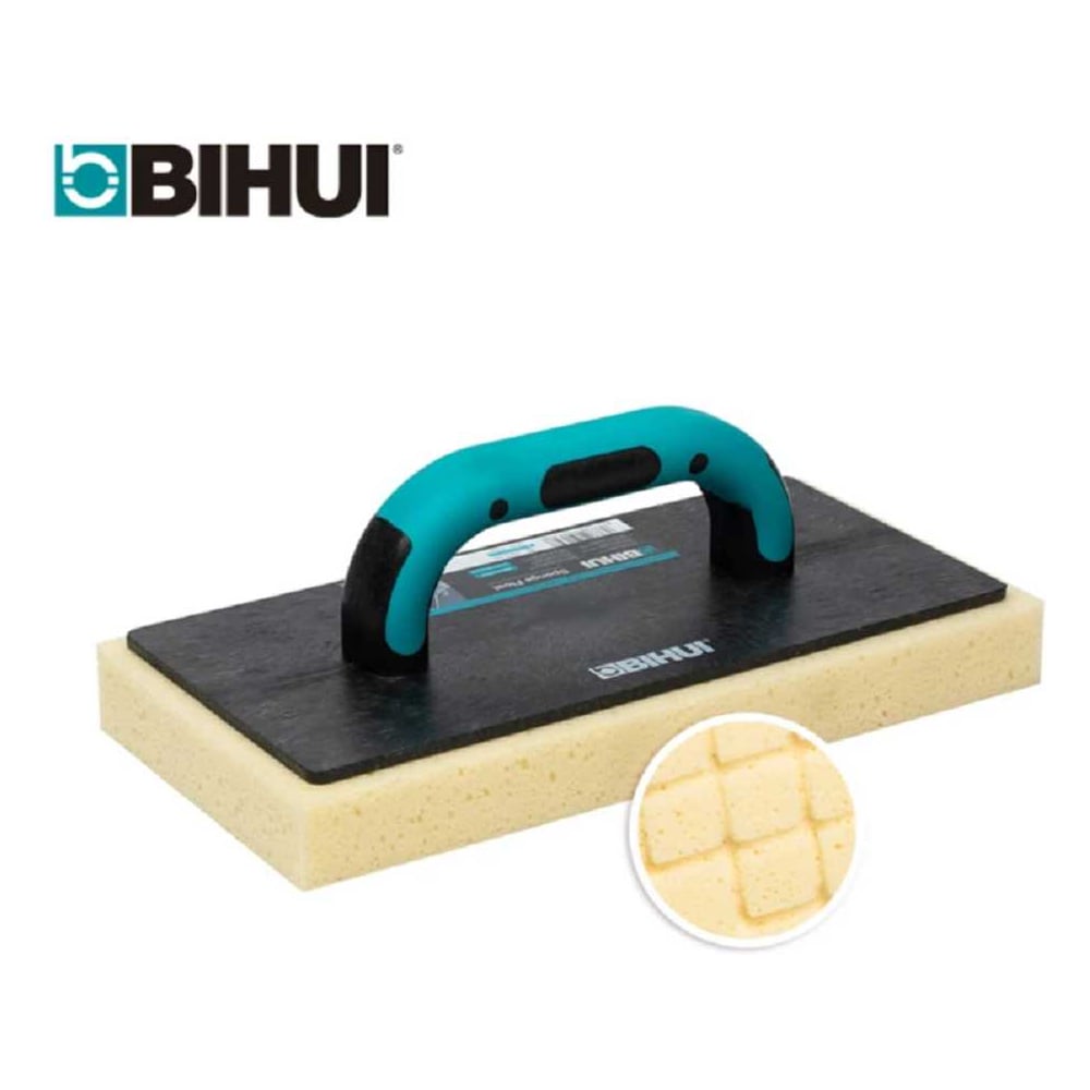 Изображение товара Терка с губкой строительная для затирки BIHUI 280х140х30мм, цельная, CFHSW11