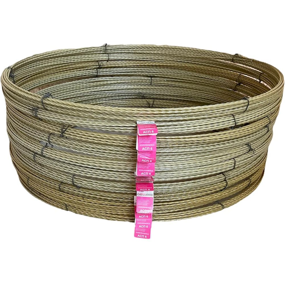 Изображение товара Арматура стеклопластиковая композитная Арматура Композит АСП - 6 ТУ бухта 50 м желтая 4660228921165