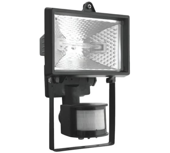 Изображение товара Галогенный прожектор ForLed с датчиком движения 150Вт черный в комплекте с лампой 11544