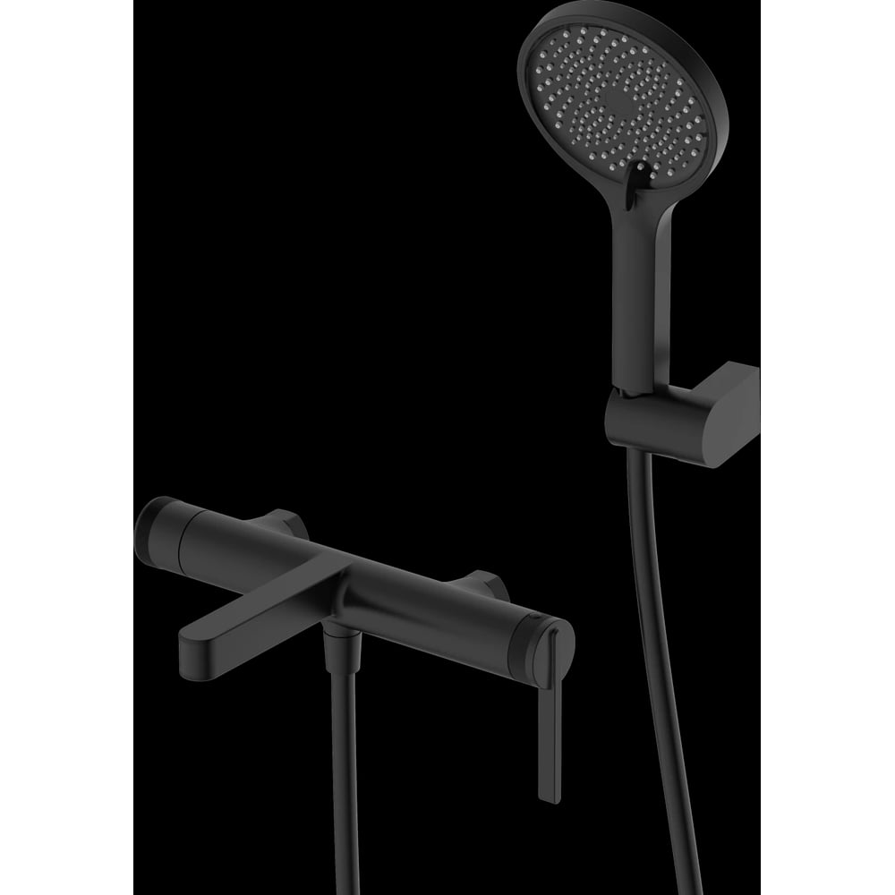 Изображение товара Смеситель для ванны с душем DQ Bonn DA1703205 короткий излив черный DA1703205