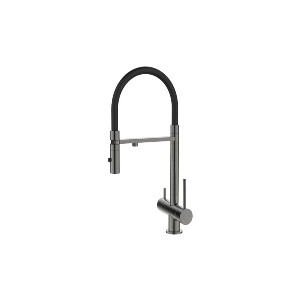 Смеситель для кухонной мойки с фильтром DQ графит DA1462506Grey