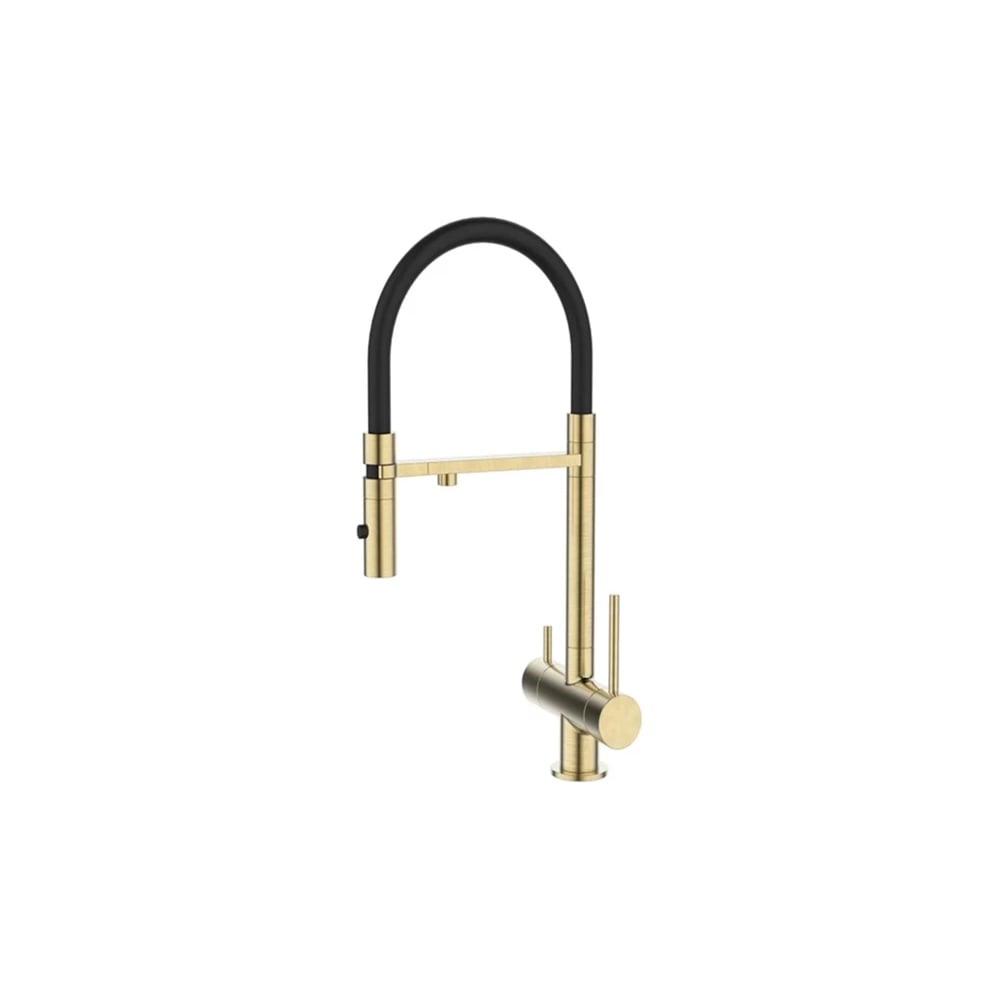 Изображение товара Смеситель для кухонной мойки с фильтром DQ матовое золото DA1462507Gold