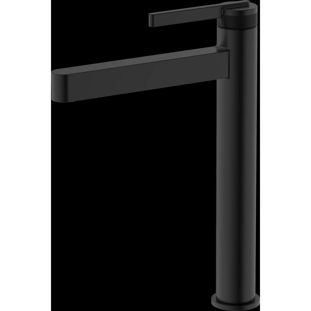Изображение товара Смеситель DQ Bonn для раковины - однорычажный, черный, матовый, 185 мм излив