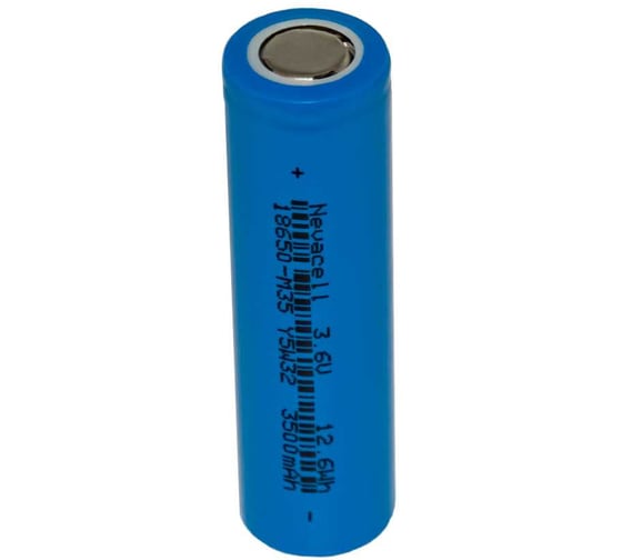 Изображение товара Аккумулятор Nevacell INR18650-3500 mAh низкотемпературные 3С без защиты box 2 4687207470087
