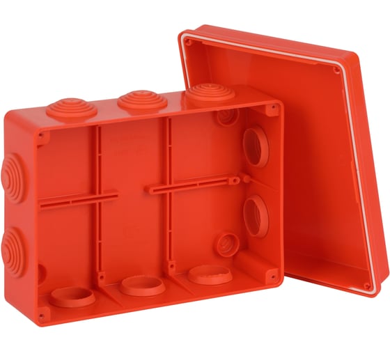 Изображение товара Распаячная коробка ЭРА KORv-190-140-70-10g-OR-FR ОП огнестойкая 190х140х70мм оранжевая с гермовводами 10 вх. IP55 Б0071911