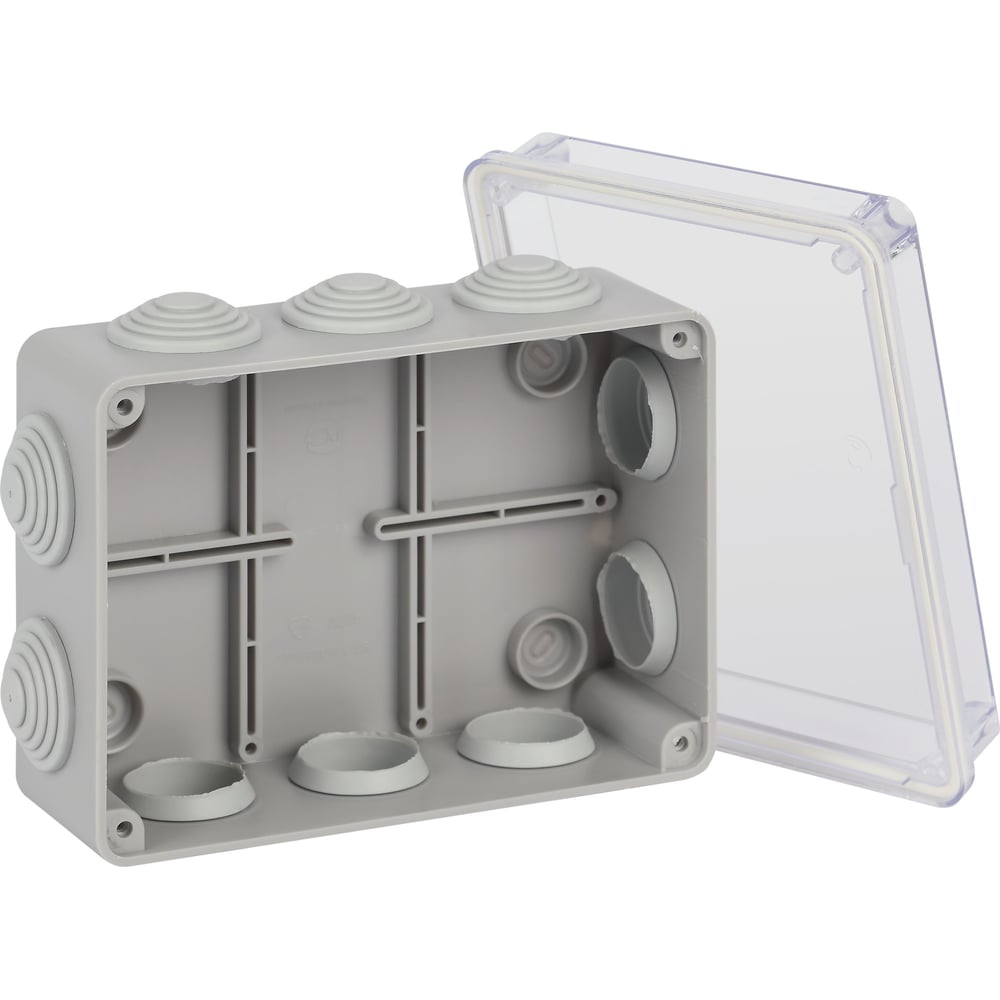 Изображение товара Распайочная коробка ЭРА KORvpk-150-110-70-10g - IP55, 150х110х70 мм, 10 вводов