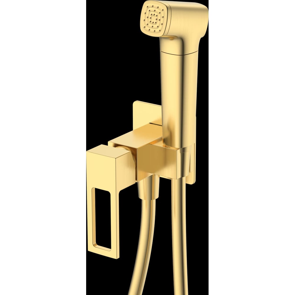 Изображение товара Смеситель с гигиеническим душем DQ Dortmund встраиваемый матовое золото DA1714507