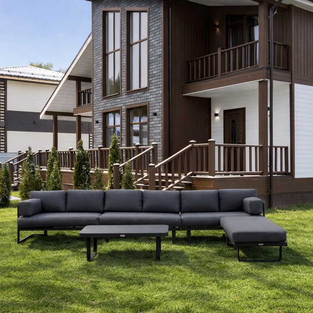 Изображение товара Набор садовой мебели ROYAL FAMILY GISELLE, лаунж-зона из алюминия 333-91-71 Изображение товара Набор садовой мебели ROYAL FAMILY GISELLE, лаунж-зона из алюминия 333-91-71