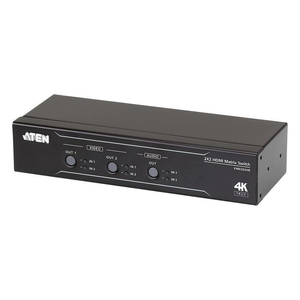 Изображение товара Переключатель ATEN VM0202HB-AT-G 2x2 True 4K HDMI с извлекателем звука