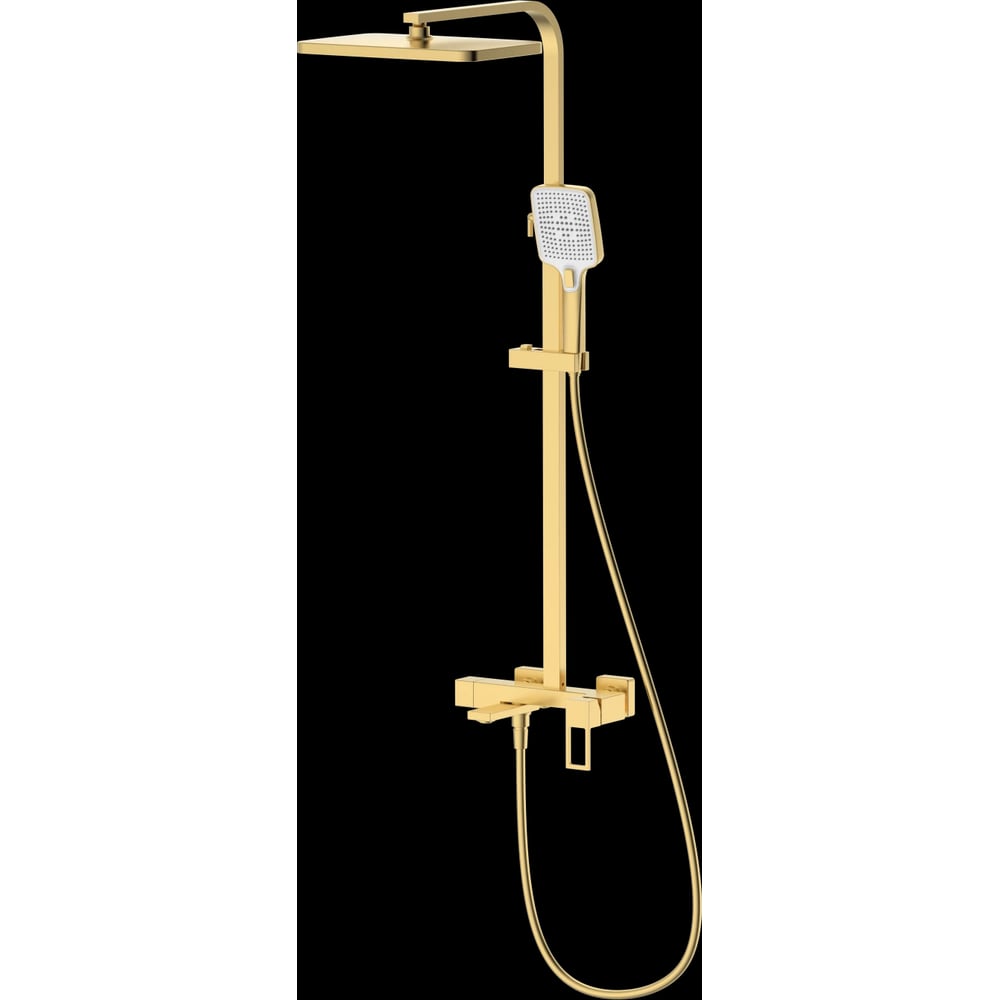 Изображение товара Душевая система со смесителем DQ Dortmund матовое золото DA1713707